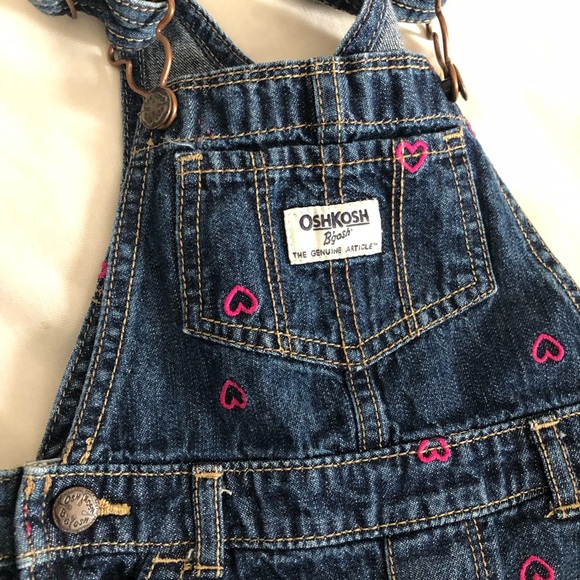 Other - Osh‎ Kosk girls overalls pink hearts 24 months